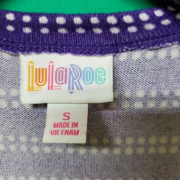 Lularoe Caroline Open Front Cardigan New S Purple - Picture 6 of 8